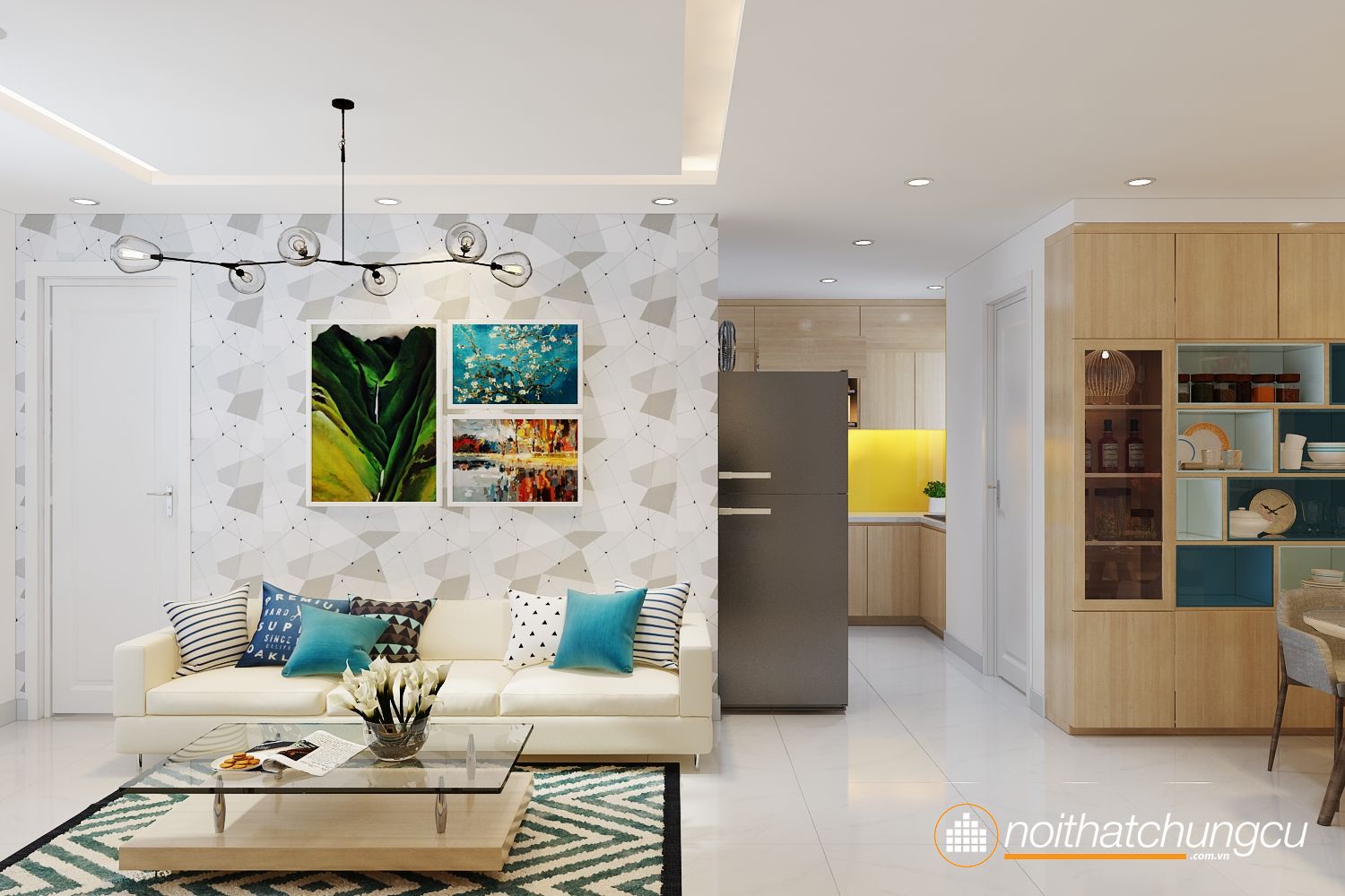 Thiết kế nội thất cho căn hộ chung cư 60m2 thật đẹp mắt và đầy tính thẩm mỹ. Với sự tận tâm và sáng tạo của chúng tôi, không gian sống của bạn sẽ tựa như một tác phẩm nghệ thuật khiến mọi người đều phải ngưỡng mộ.