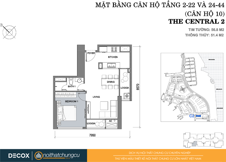 mat-bang chung-cu-vinhomes-central-park-2-can-ho-10-56m2