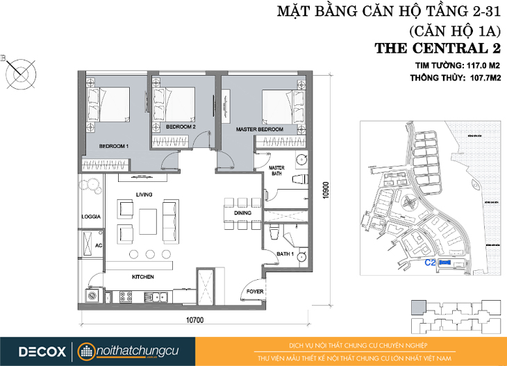 Mặt bằng căn hộ chung cư Vinhomes Central Park 117m2 : căn hộ 1A 3 phòng ngủ (107m2). Mặt bằng căn hộ chung cư Vinhomes Central Park 117m2 : căn hộ 1A 3 phòng ngủ (107m2).