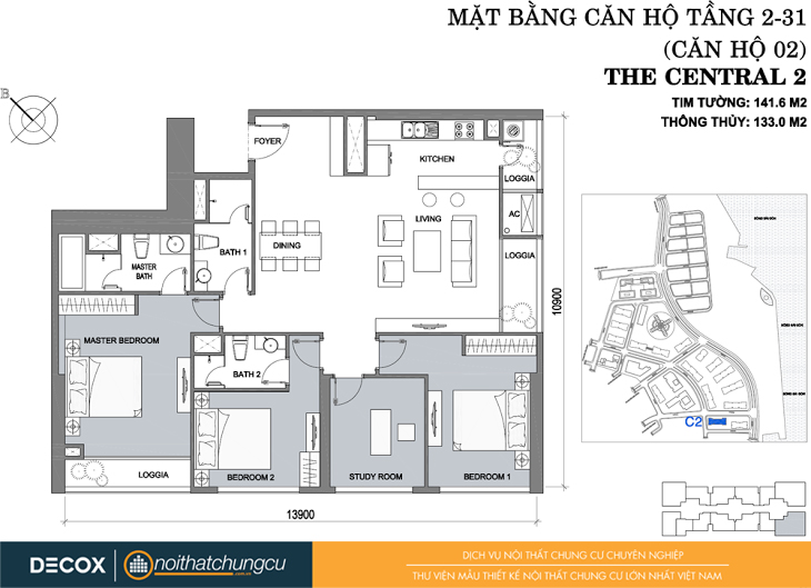 Mặt bằng căn hộ chung cư Vinhomes Central Park 141m2 : căn hộ 02 4 phòng ngủ (133m2). Mặt bằng căn hộ chung cư Vinhomes Central Park 141m2 : căn hộ 02 4 phòng ngủ (133m2).