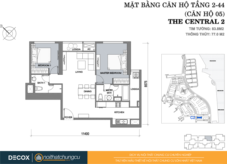 Mặt bằng căn hộ chung cư Vinhomes Central Park 83m2 : căn hộ 05 2 phòng ngủ (77m2). Mặt bằng căn hộ chung cư Vinhomes Central Park 83m2 : căn hộ 05 2 phòng ngủ (77m2).