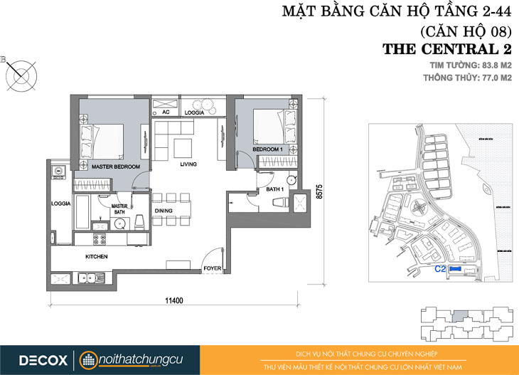 mat-bang chung-cu-vinhomes-central-park-2-can-ho-8-83m2