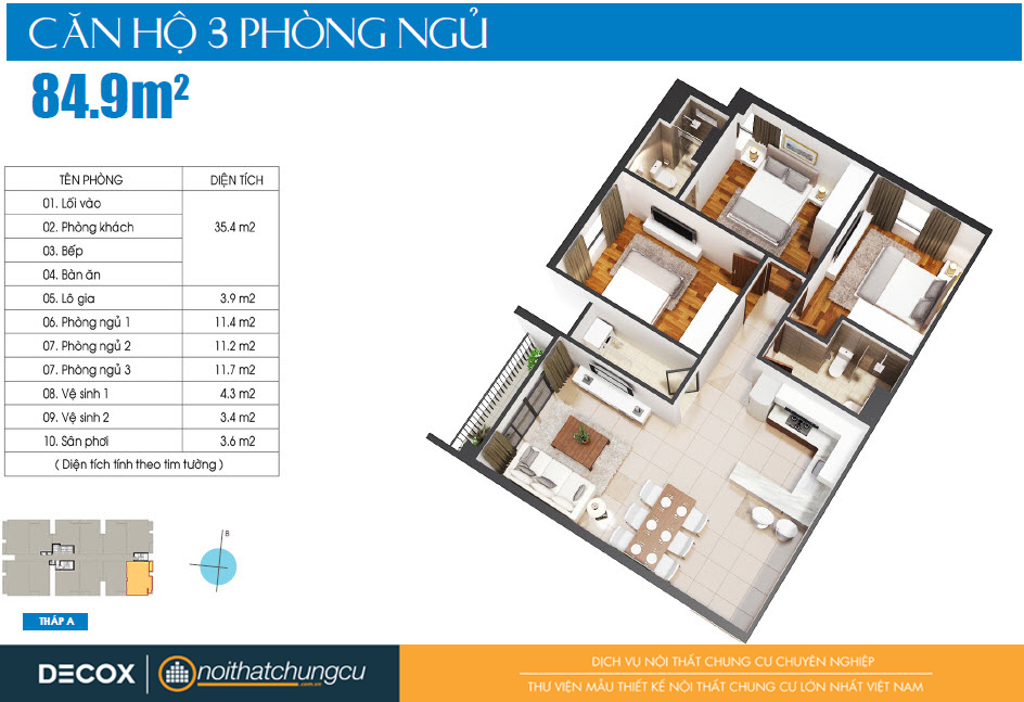 Mặt bằng căn hộ Luxcity 84m2 Mặt bằng căn hộ Luxcity 84m2