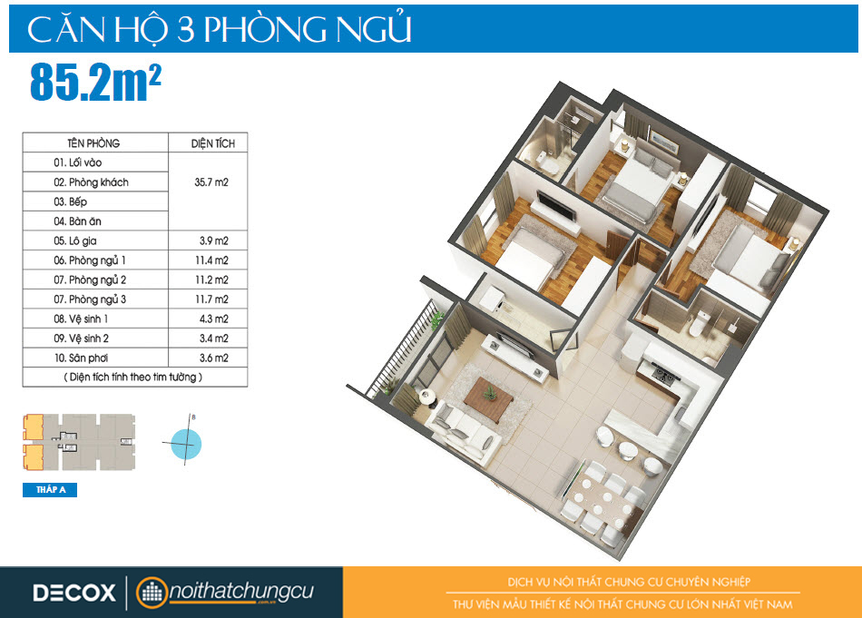 Mặt bằng căn hộ Luxcity 85m2 Mặt bằng căn hộ Luxcity 85m2