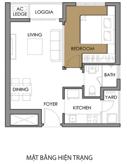 Tư vấn thiết kế nội thất chung cư Vista Verde 46m2