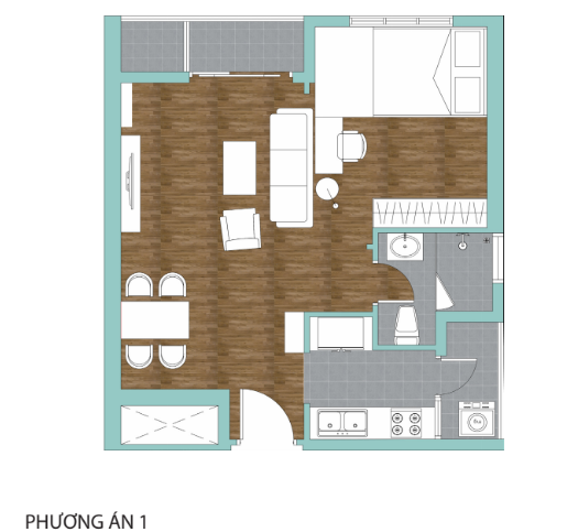 Tư vấn thiết kế nội thất chung cư Vista Verde 46m2