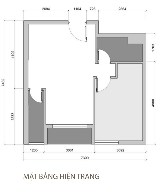 Tư vấn thiết kế nội thất căn hộ Masteri 48m2