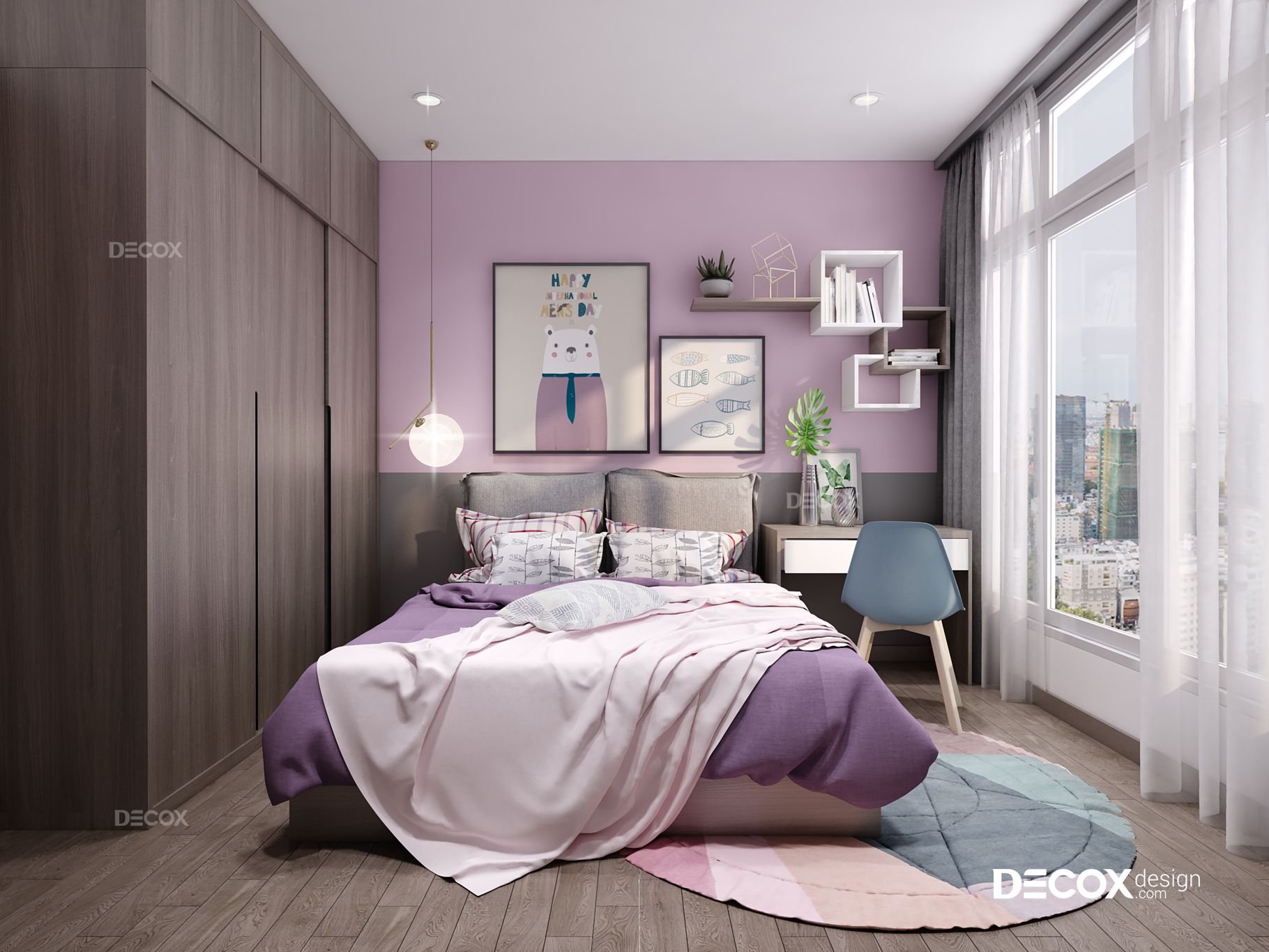 Xu hướng tím nhẹ nhàng dành cho phòng ngủ trong năm nay Xu hướng tím nhẹ nhàng dành cho phòng ngủ trong năm nay