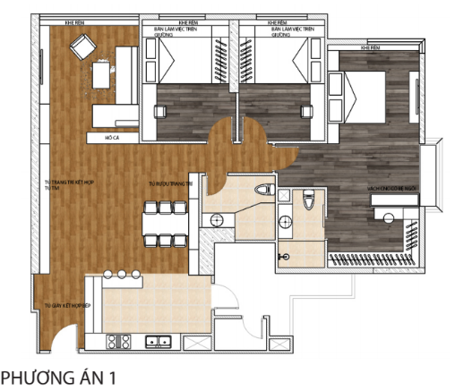 Tư vấn thiết kế nội thất căn hộ Samland Giai Việt 138m2