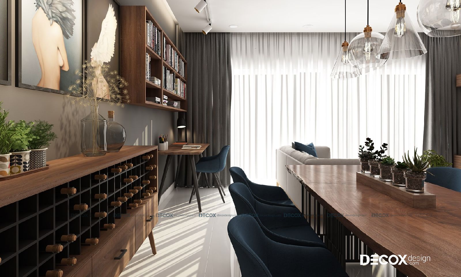 THIẾT KẾ NỘI THẤT CĂN HỘ MILLENNIUM 105M² THIẾT KẾ NỘI THẤT CĂN HỘ MILLENNIUM 105M²